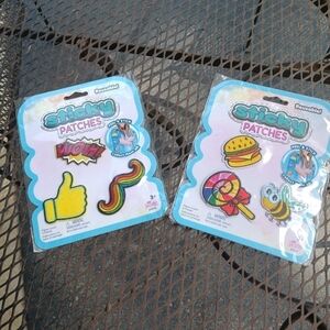 New Reusable Sticky Patches Hamburger Bumblebee Bee Mustache Lollipop Thumbs Up